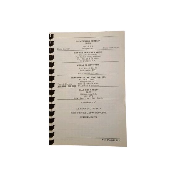 Recipes Of West Winfield Rod And Gun Club New York Spiral Cookbook Hunting Game - Picture 5 of 7